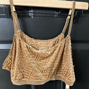 SKIMS Velvet Logo Bralette
